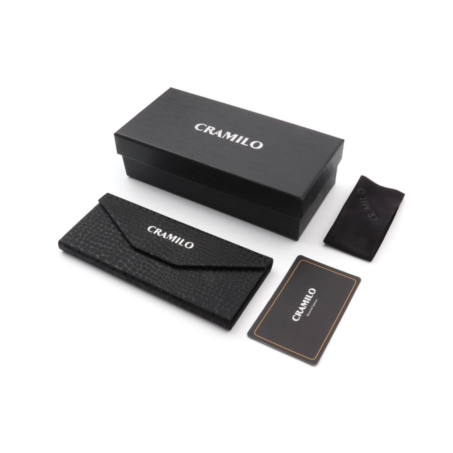 Women Square Oversize Blue Light Blocker Glasses: Black Pouch