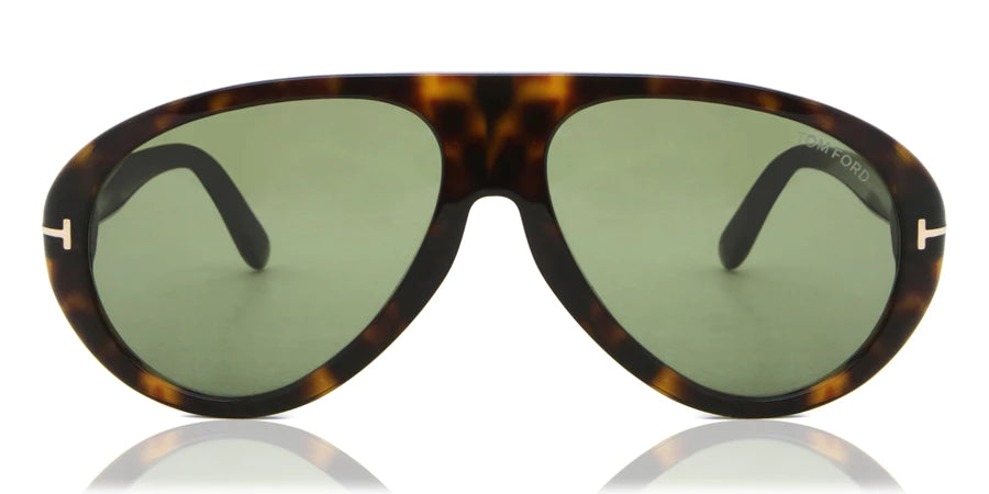 Tom Ford FT0988 52N Dark Havana / Green